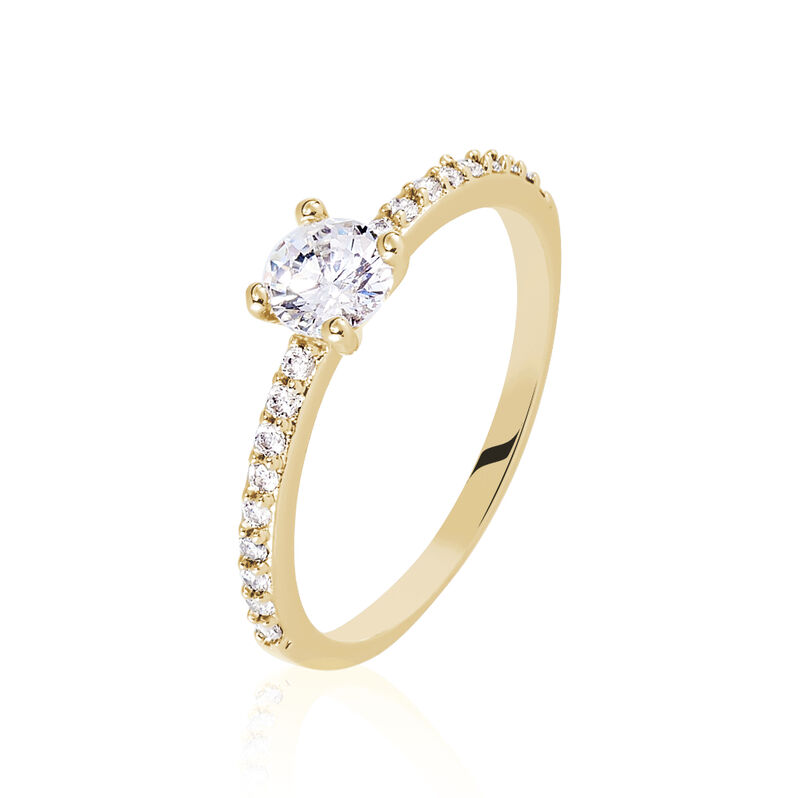 Damen Ring Vergoldet Zirkonia Mireilla  - Verlobungsringe Damen | OROVIVO