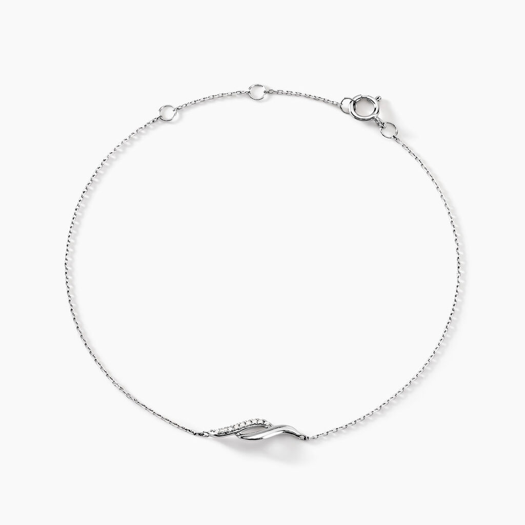 Bracelet Tylane Or Blanc Diamant - Spannringe Damen | OROVIVO