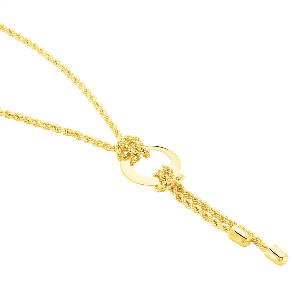 Damen Halskette Gold 375 Knoten Kreis Zephanja - Halsketten Damen | OROVIVO