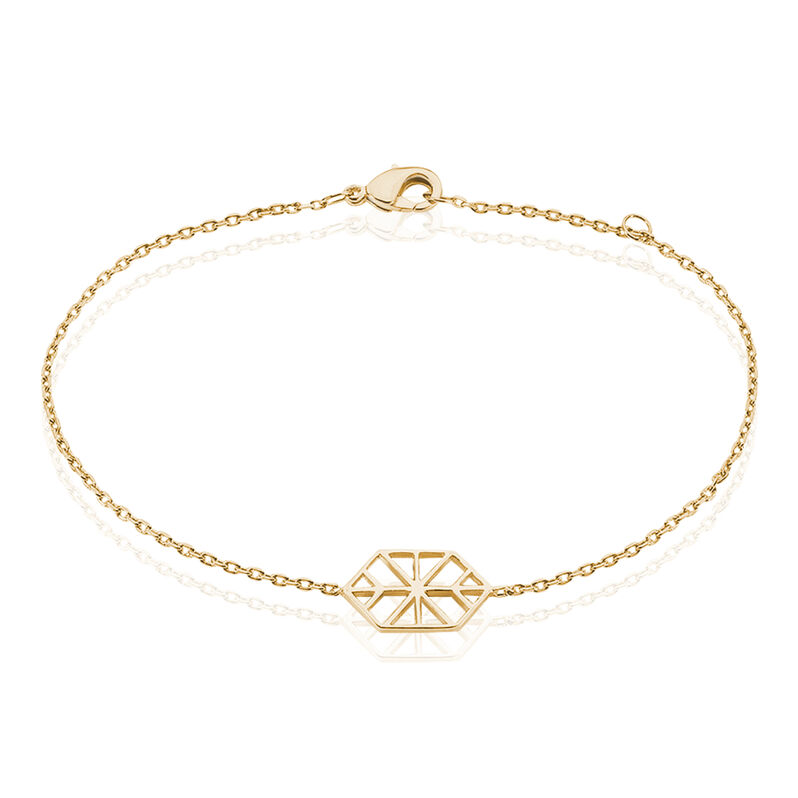Bracelet Nanine Plaque Or Jaune - Spannringe Damen | OROVIVO