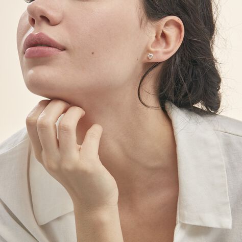 Damen Ohrstecker Gold 375 Zirkonia Herz - Ohrstecker Damen | OROVIVO