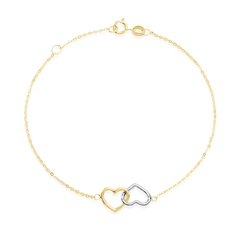 Damen Armband Gold Bicolor Gelb/Silber 375 (9 Karat) - Armbänder Damen | OROVIVO
