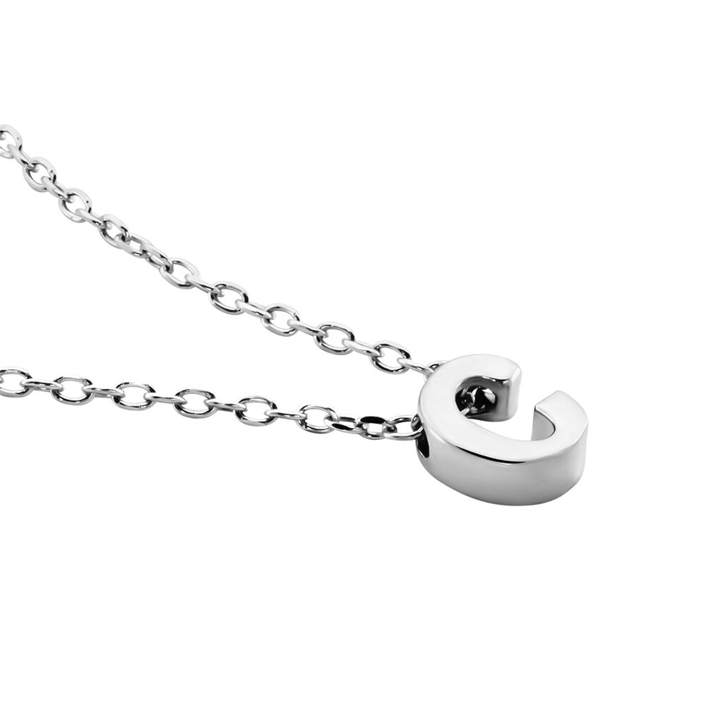 Damen Halskette Silber 925 Buchstabe C  - Halsketten Damen | OROVIVO