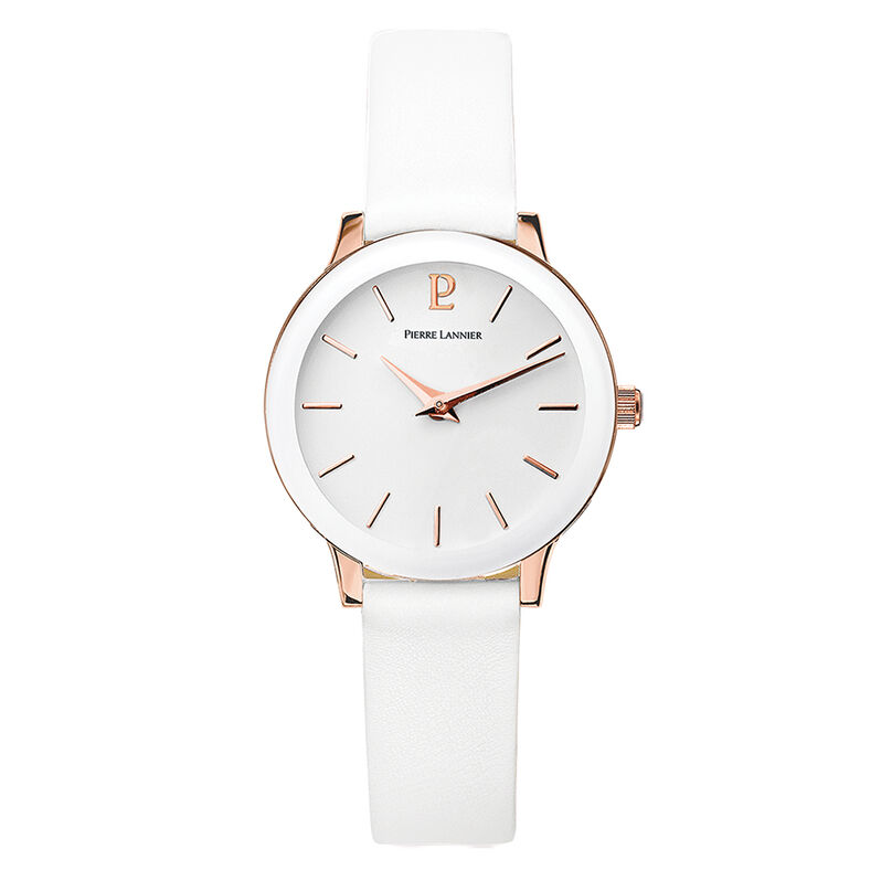 Montre Pierre Lannier Week End Ligne Pure Blanc - Spannringe Damen | OROVIVO