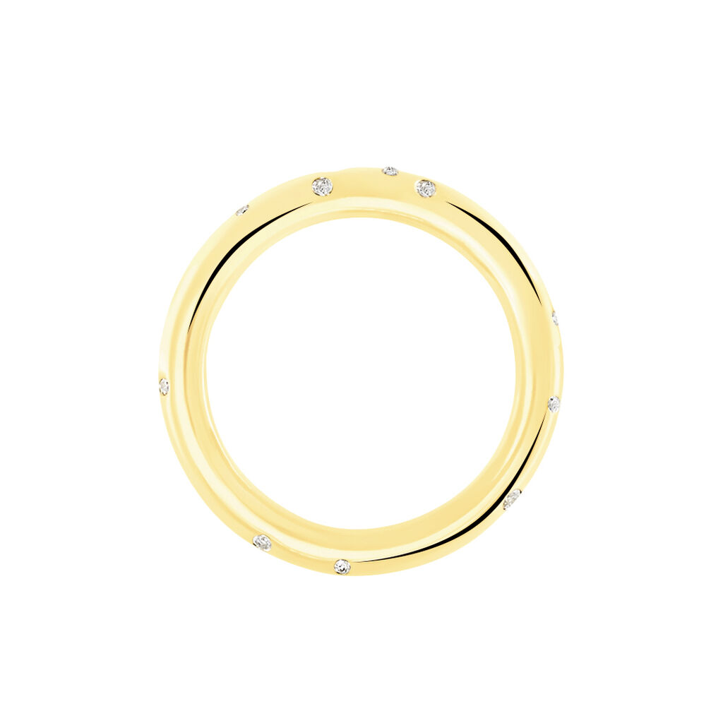 Damen Ring Gold 375 Diamant 0,16ct Delia Ov  - Ringe mit Stein Damen | OROVIVO