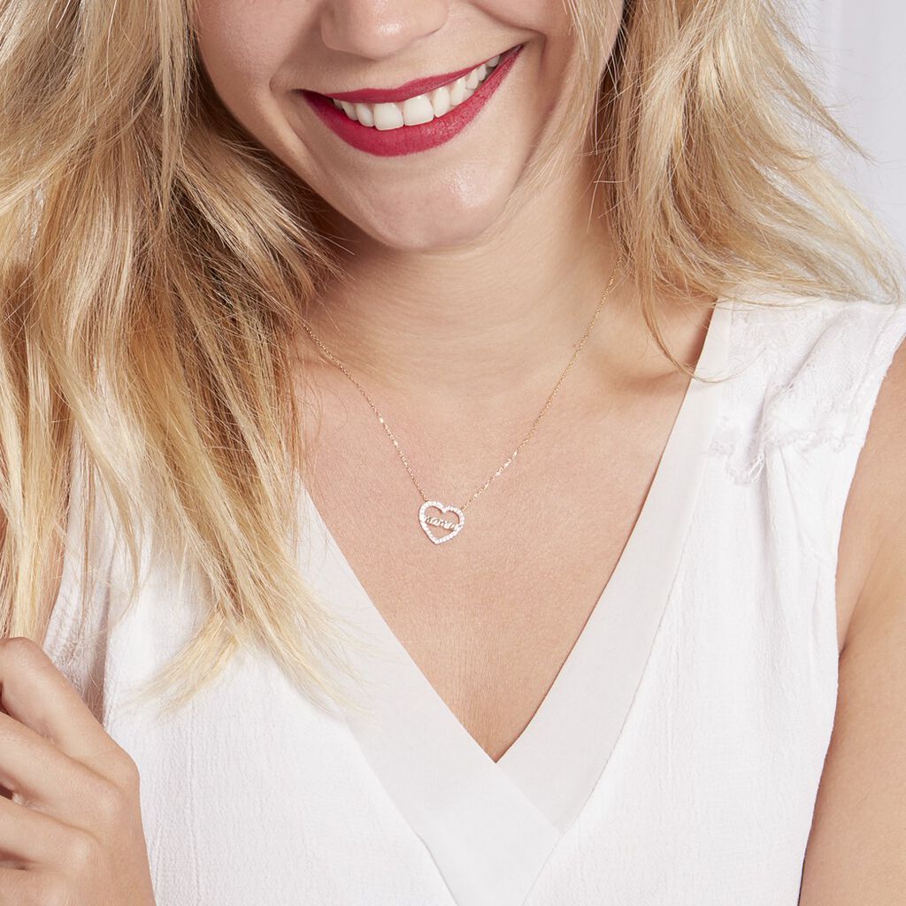 Collier Gyula Or Jaune Oxyde De Zirconium - Spannringe Damen | OROVIVO
