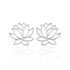 ROSITA LOTUS Damen Ohrstecker Silber 925 Lotusblume