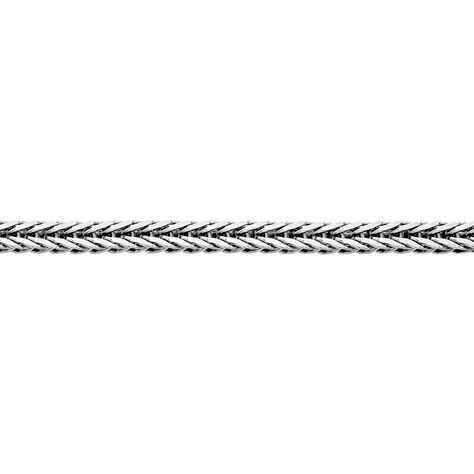 Unisex Fuchsschwanzkette Silber 925 rhodiniert  - Halsketten Unisex | OROVIVO