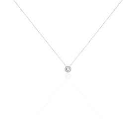 Damen Halskette Weißgold 375 Zirkonia - Ketten mit Anhänger Damen | OROVIVO