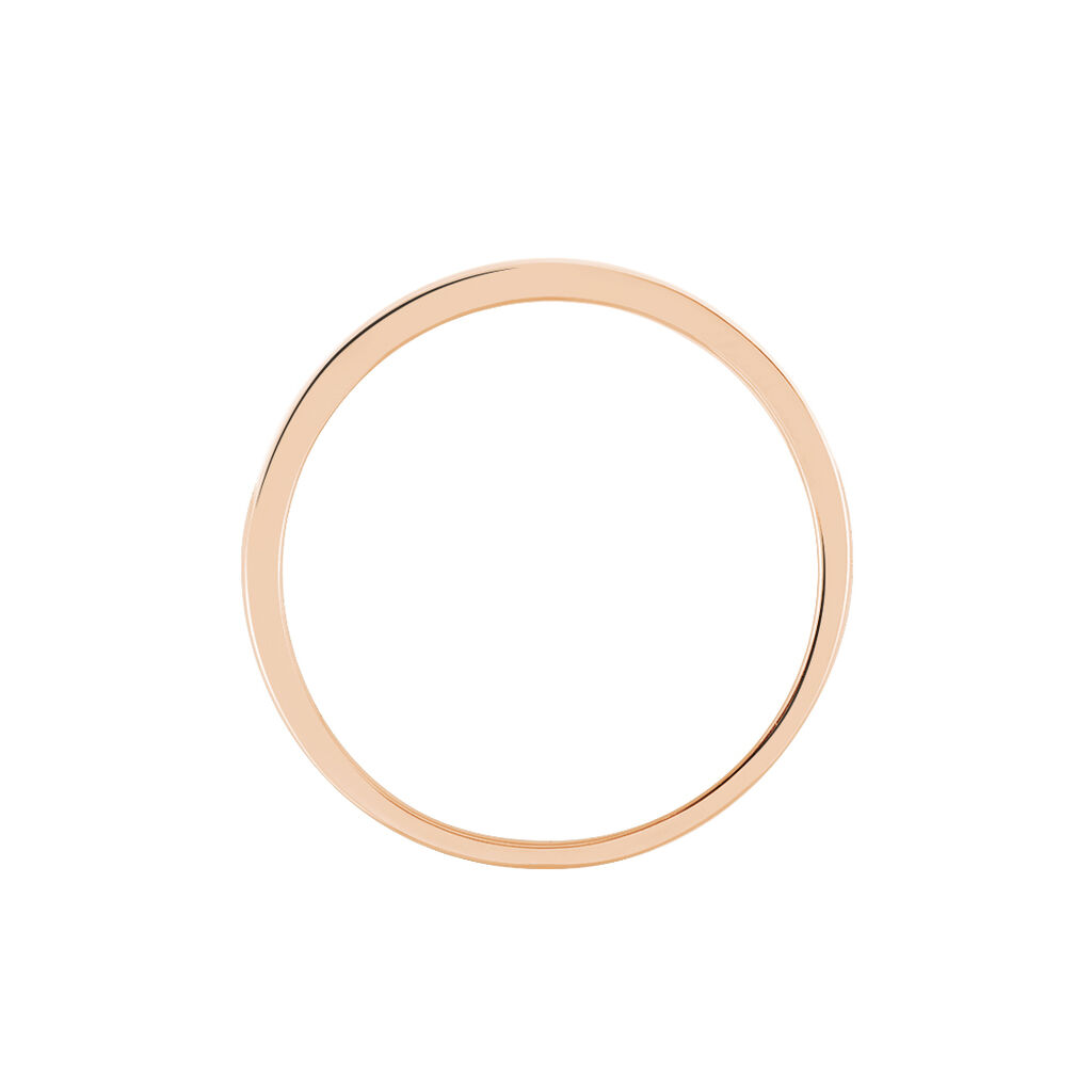 Damen Ring Rosegold 585 Rund Weiß Memo Jata - Ringe mit Stein Damen | OROVIVO