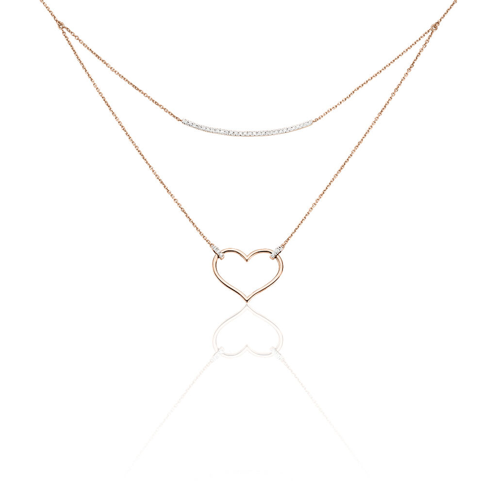 Collier Laila Or Rose Diamant - Spannringe Damen | OROVIVO
