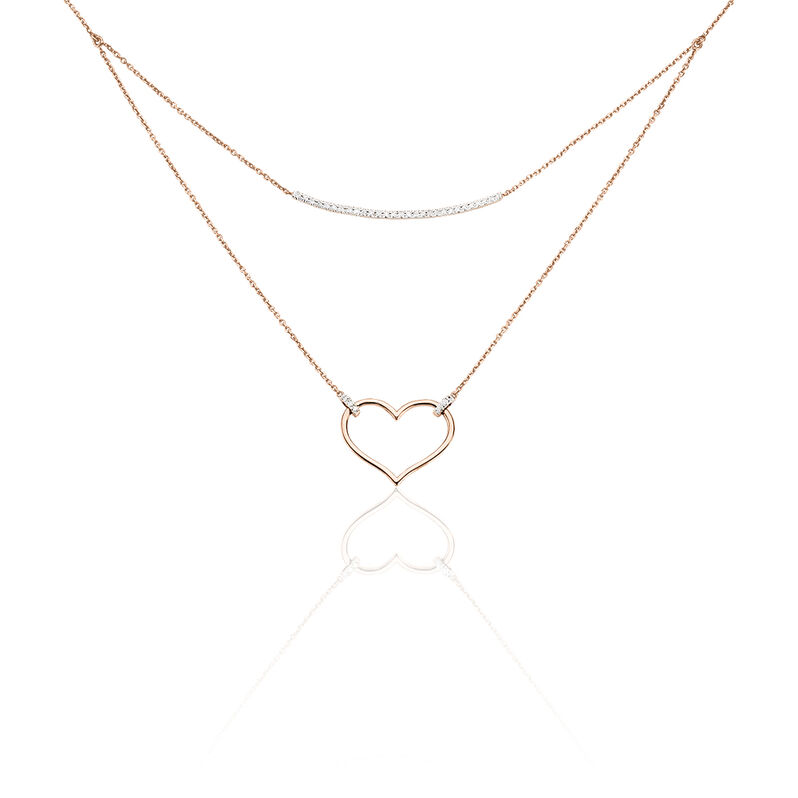 Collier Laila Or Rose Diamant - Spannringe Damen | OROVIVO