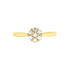 CAROCLA Damen Ring Gold 585 (14 Karat) Diamant Weiß 0,05 ct