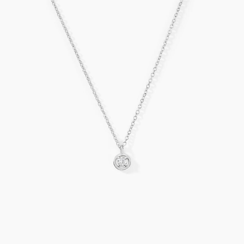 Collier Laureto Argent Rhodié Oxydes De Zirconium - Spannringe Damen | OROVIVO