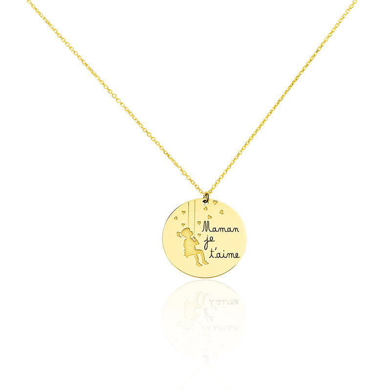 Collier Laida Or Jaune Pastille - Spannringe Damen | OROVIVO