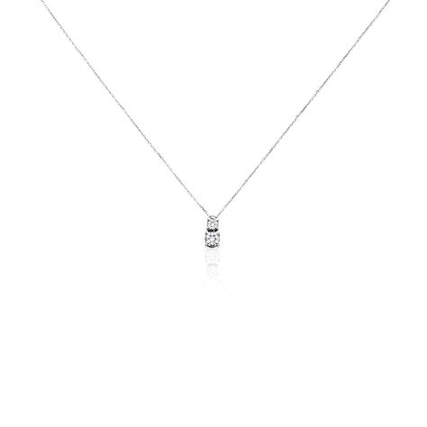 Damen Collier Weißgold 750 Diamant 0,16ct Petali - Halsketten Damen | OROVIVO