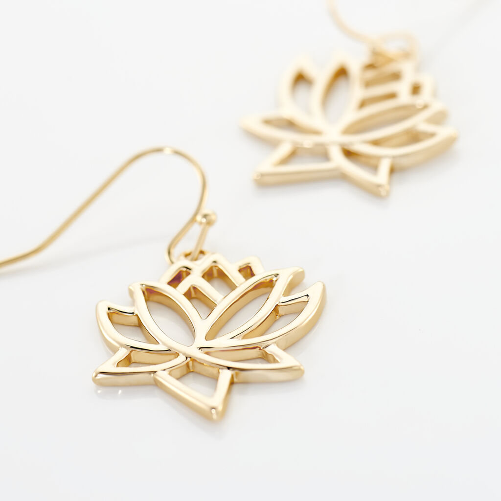 Boucles D'oreilles Plaque Or Fuji - Spannringe Damen | OROVIVO