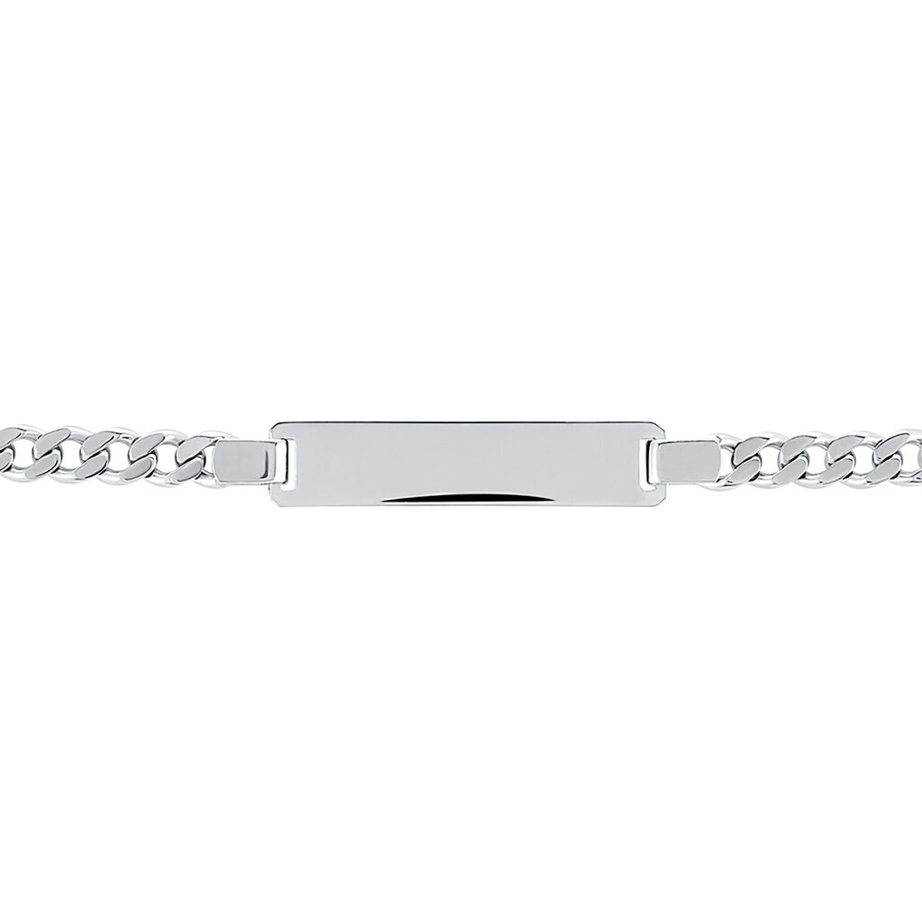 Unisex ID Armband Silber Silber 925 Panzer S Id 4,70mm  - Armbänder mit Gravur Unisex | OROVIVO