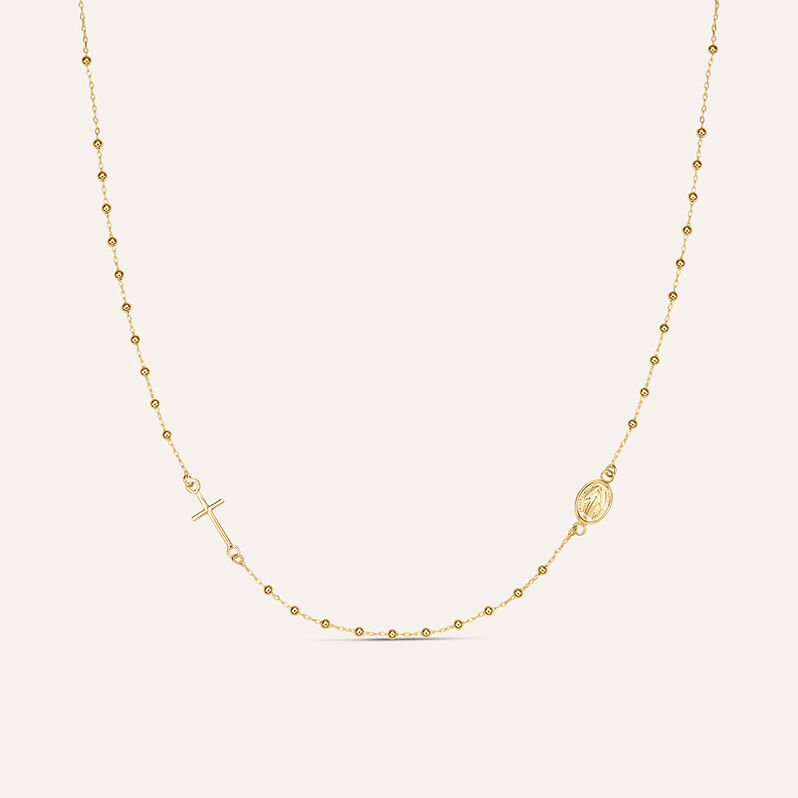 Collana Rosario Holy Oro Giallo - Spannringe Damen | OROVIVO