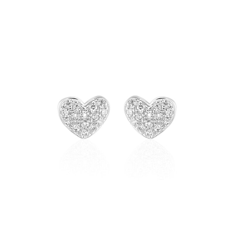 Boucles D'oreilles Or Weiss Dimitra Puce - Spannringe Damen | OROVIVO