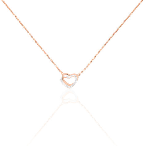 Damen Halskette Silber 925 Rosé Vergoldet Herz - Halsketten Damen | OROVIVO