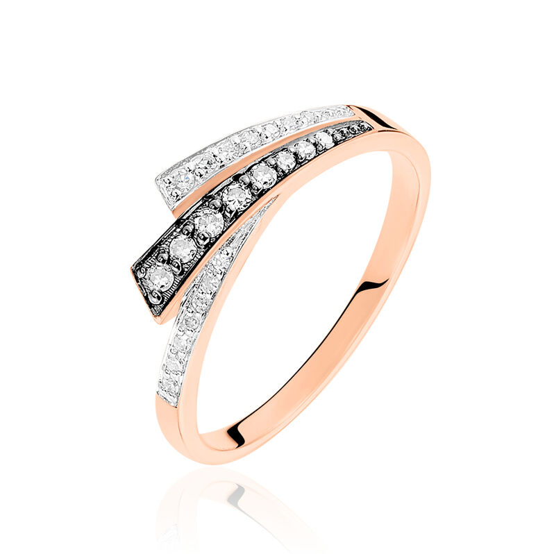 Bague Maelys Or Rose Diamant - Spannringe Damen | OROVIVO