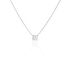 Symphonie Damen Collier Weißgold 750 (18 Karat) Synthetischer Diamant Weiß 0,52 ct