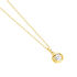 LUCY Damen Collier Silber vergoldet 925 Zirkonia Wei&szlig; 0,87 ct Blume