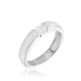 Ring Weißgold 750 Synthetischer Diamant 0,25ct - Ringe mit Stein Damen | OROVIVO