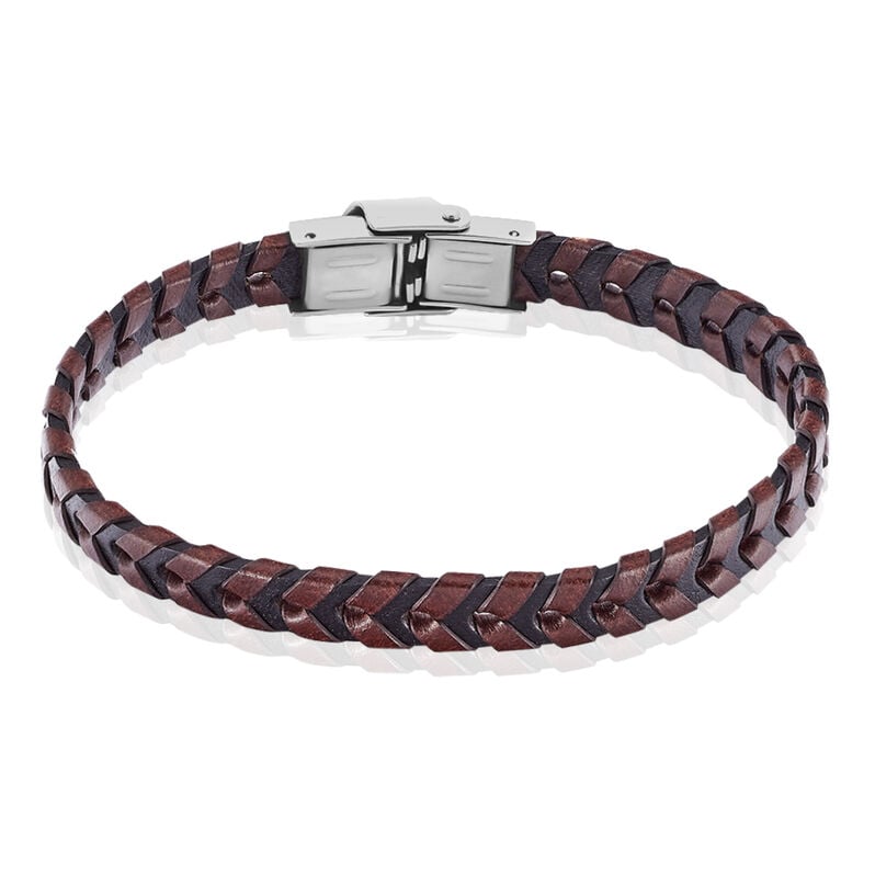 YANNIS Herren Armband Leder Multicolour B 8 mm - Armb&auml;nder Herren | OROVIVO
