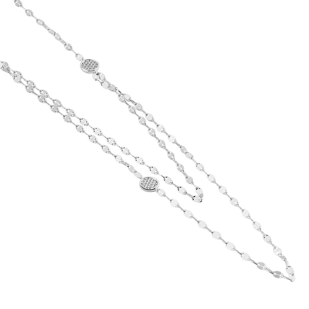 Damen Halskette Silber 925 Zirkonia Kumba - Halsketten Damen | OROVIVO