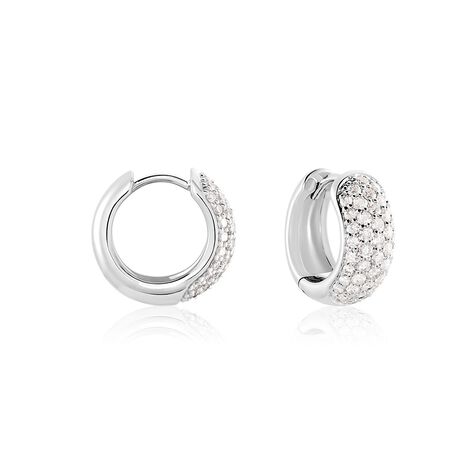  Creolen Weißgold 585 Diamant 0,72ct Brandice 9,00mm  - Creolen  | OROVIVO