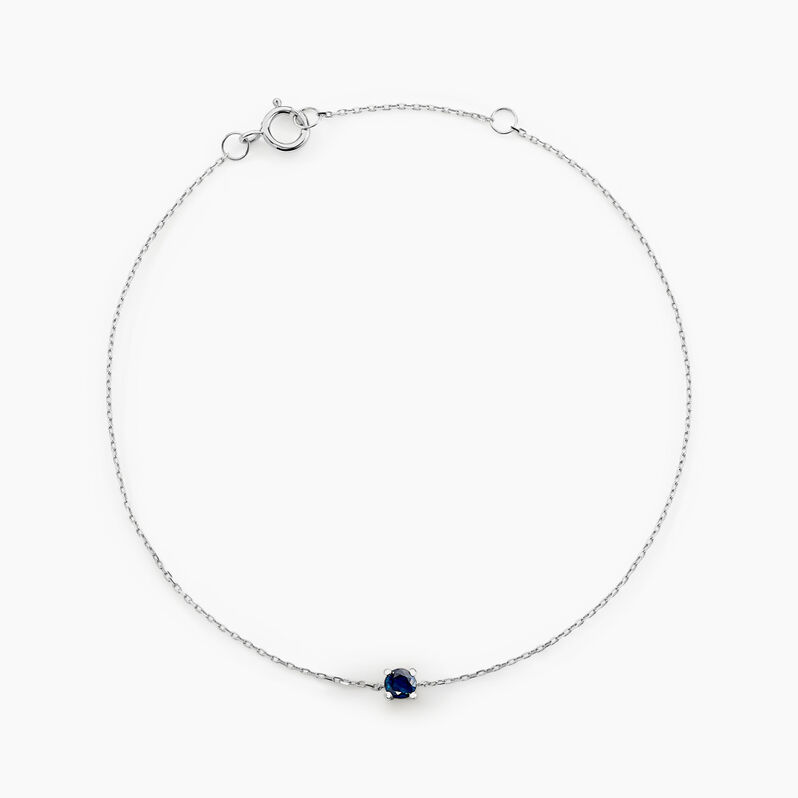 Bracelet Solitaire Or Weiss Onora Saphir - Spannringe Damen | OROVIVO