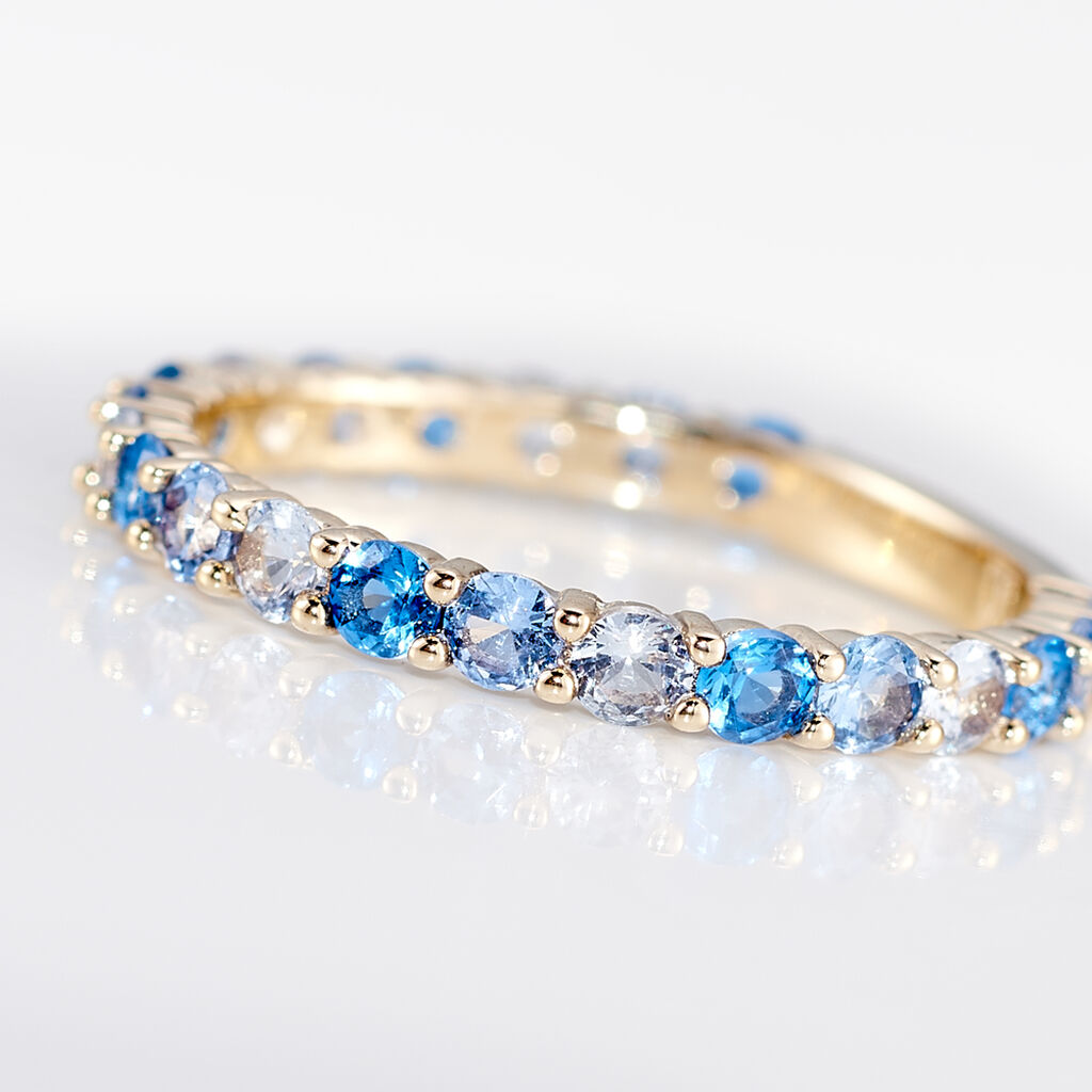 Bague Plaque Or Jaune Zoelia Pierres - Spannringe Damen | OROVIVO