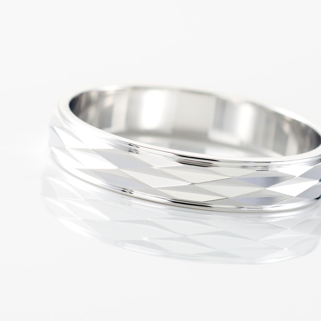 Alliance Harmonia Facetee Or Blanc - Spannringe Familie | OROVIVO