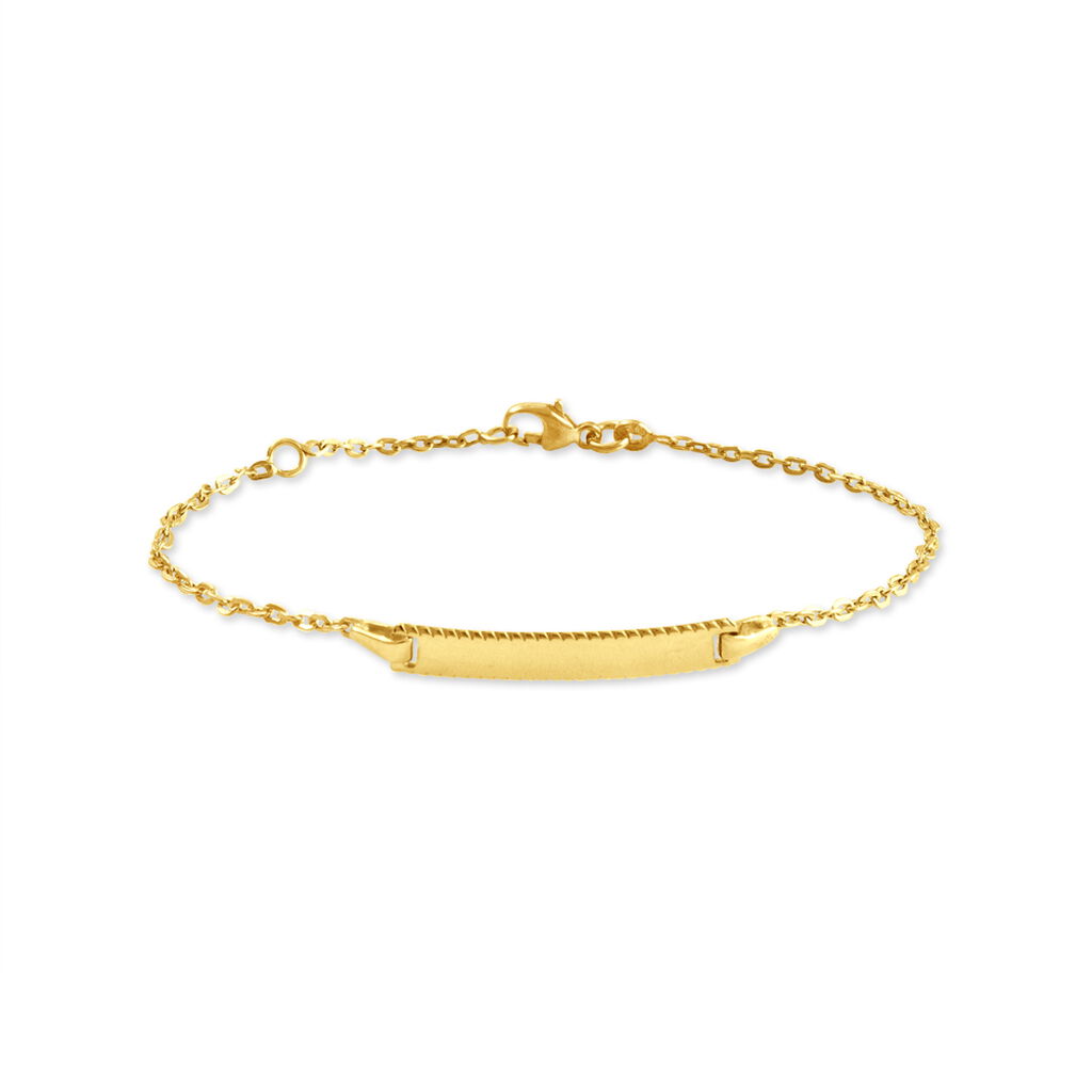 Bracelet Identité Gaspardine Maille Forçat Or Jaune - Spannringe Kinder | OROVIVO