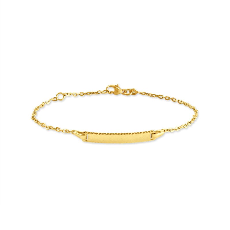 Bracelet Identité Gaspardine Maille Forçat Or Jaune - Spannringe Kinder | OROVIVO