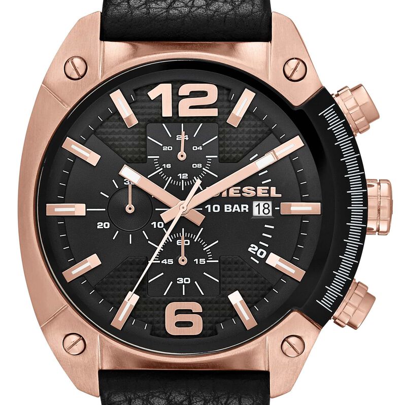 Orologio Cronografo Uomo Diesel Overflow quadrante nero DZ4297 - Spannringe Herren | OROVIVO