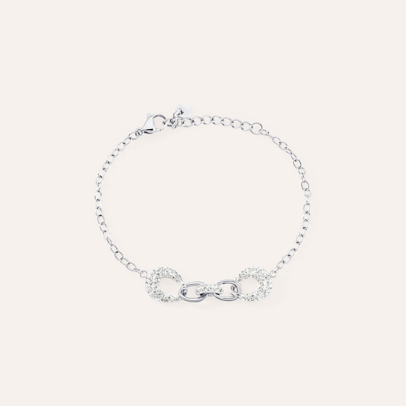 Bracciale Aura Acciaio Cristallo - Spannringe Damen | OROVIVO