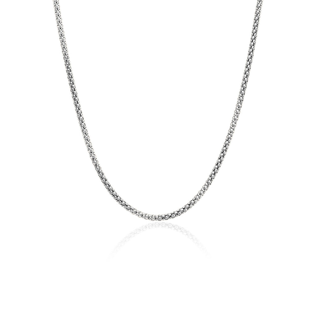 AMALLA Damen Kette Edelstahl B 2,3 mm, Kette ohne Stein