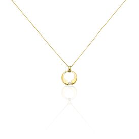Damen Halskette Gold 375 Diamant 0,08ct Kreis Valencia - Ketten mit Anhänger Damen | OROVIVO