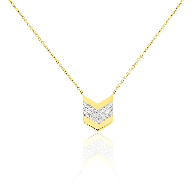 Collier Lorette Or Jaune Diamant - Spannringe Damen | OROVIVO