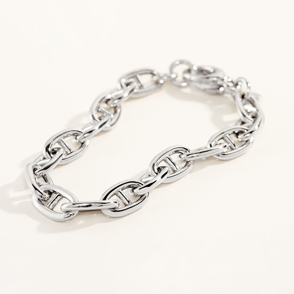 Damen Gliederarmband Stegpanzerkette Silber 925 - Armketten Damen | OROVIVO