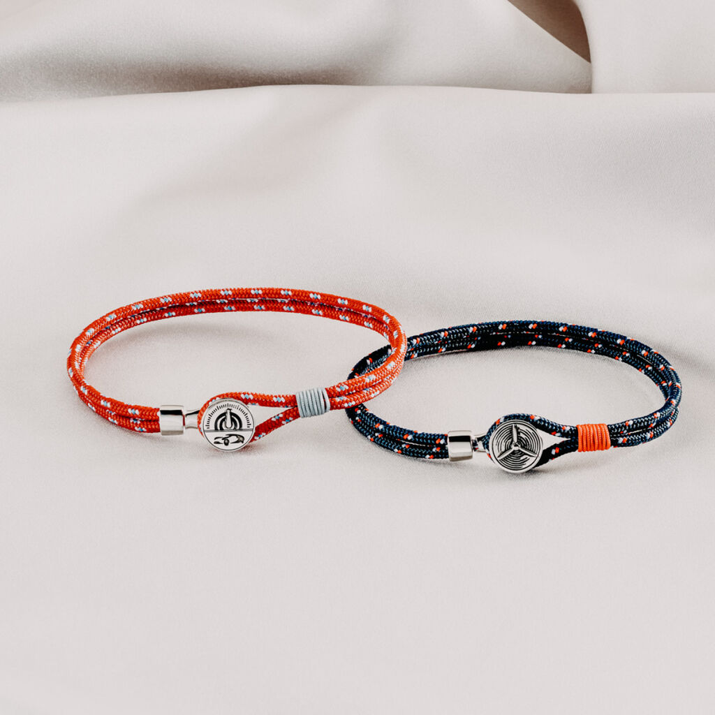 Herrenarmband Seilband Dunkelblau Propeller - Armbänder Herren | OROVIVO