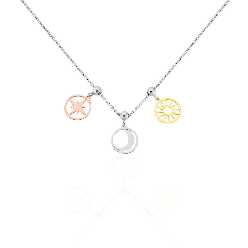 Collier Argent Tricolore Gala Pampilles - Spannringe Damen | OROVIVO