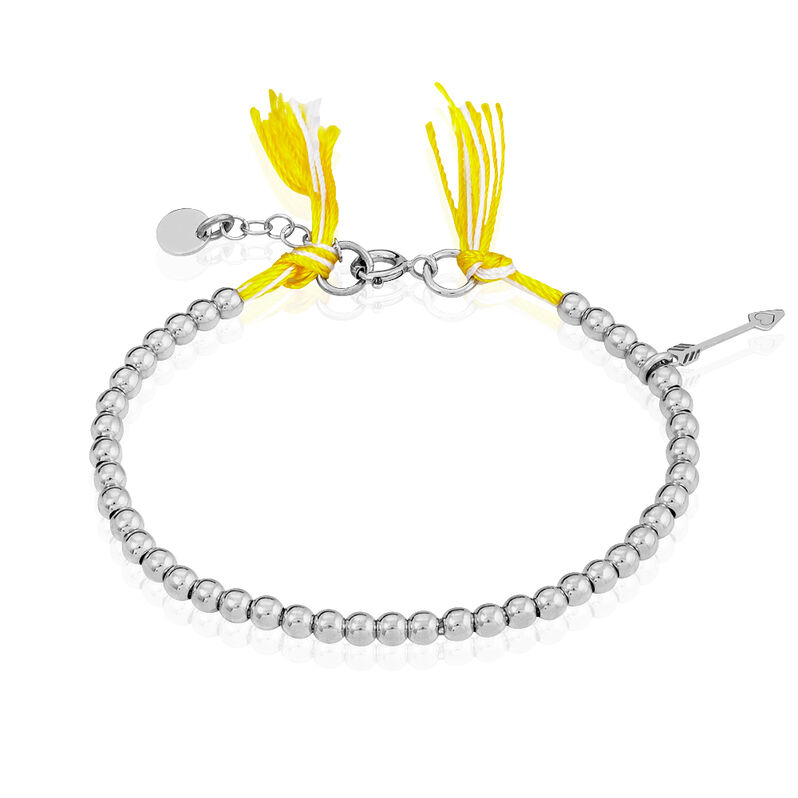 Bracelet Kumiko Argent Blanc - Spannringe Damen | OROVIVO