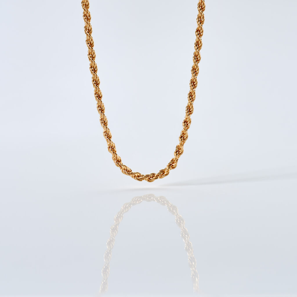 KOLETTE Damen Collier Silber vergoldet 925 B 2,6 mm