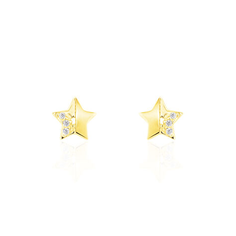Kinder Ohrstecker Gold 375 Zirkonia Stern - Ohrstecker Kinder | OROVIVO