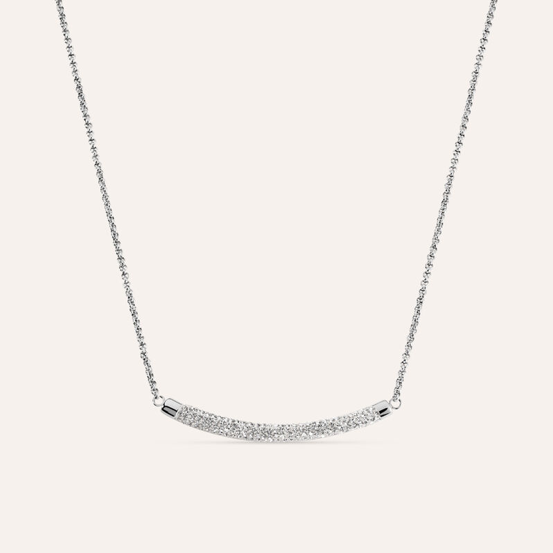 Collana Aura Acciaio Cristallo - Spannringe Damen | OROVIVO