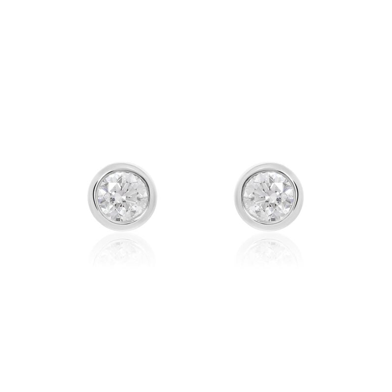 Damen Ohrstecker Weißgold 375 Diamant 0,3ct Ofelia  - Ohrstecker Damen | OROVIVO